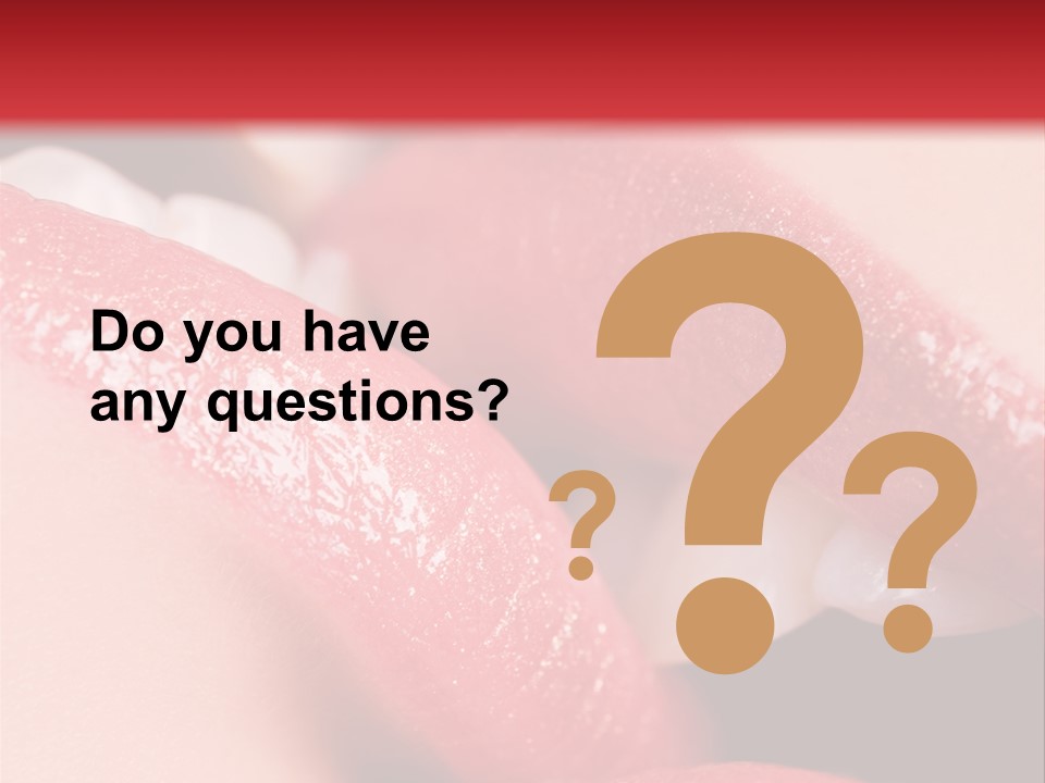 Couple Closeup  PowerPoint Template