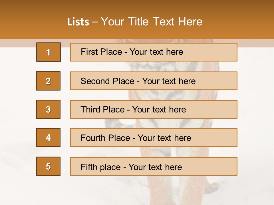 Siberian Tiger Wallpaper Hd PowerPoint Template
