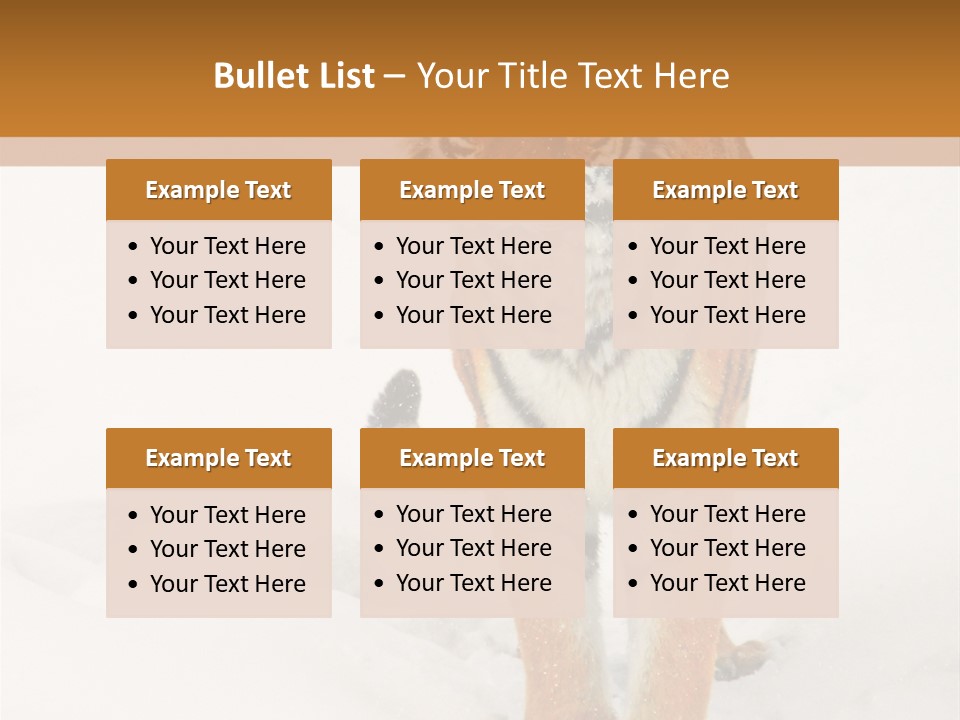 Siberian Tiger Wallpaper Hd PowerPoint Template