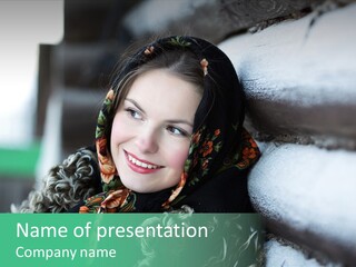 Russian Girl PowerPoint Template