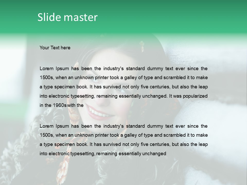 Russian Girl PowerPoint Template