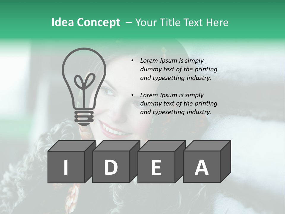 Russian Girl PowerPoint Template