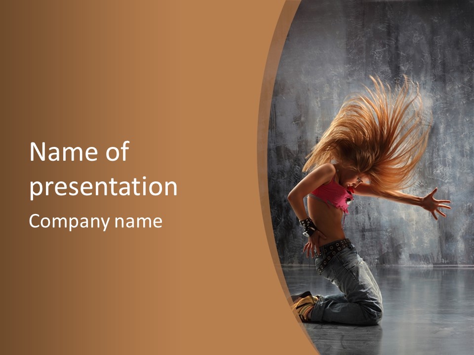 Modern Dance Poses PowerPoint Template