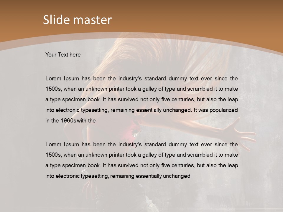 Modern Dance Poses PowerPoint Template