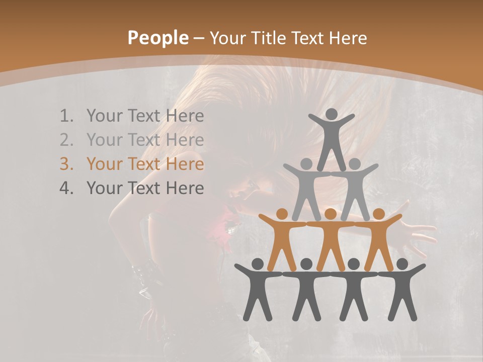 Modern Dance Poses PowerPoint Template