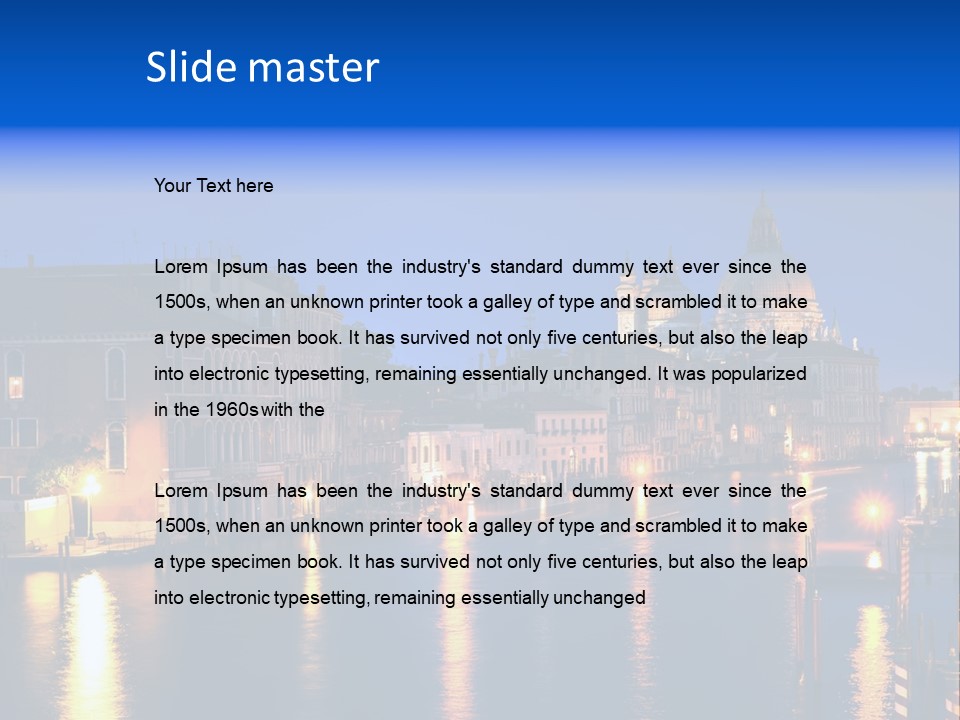 Grand Canal PowerPoint Template