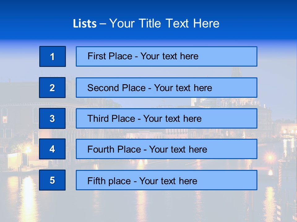 Grand Canal PowerPoint Template