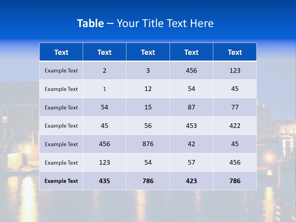 Grand Canal PowerPoint Template