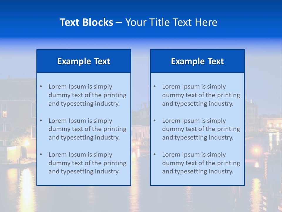 Grand Canal PowerPoint Template