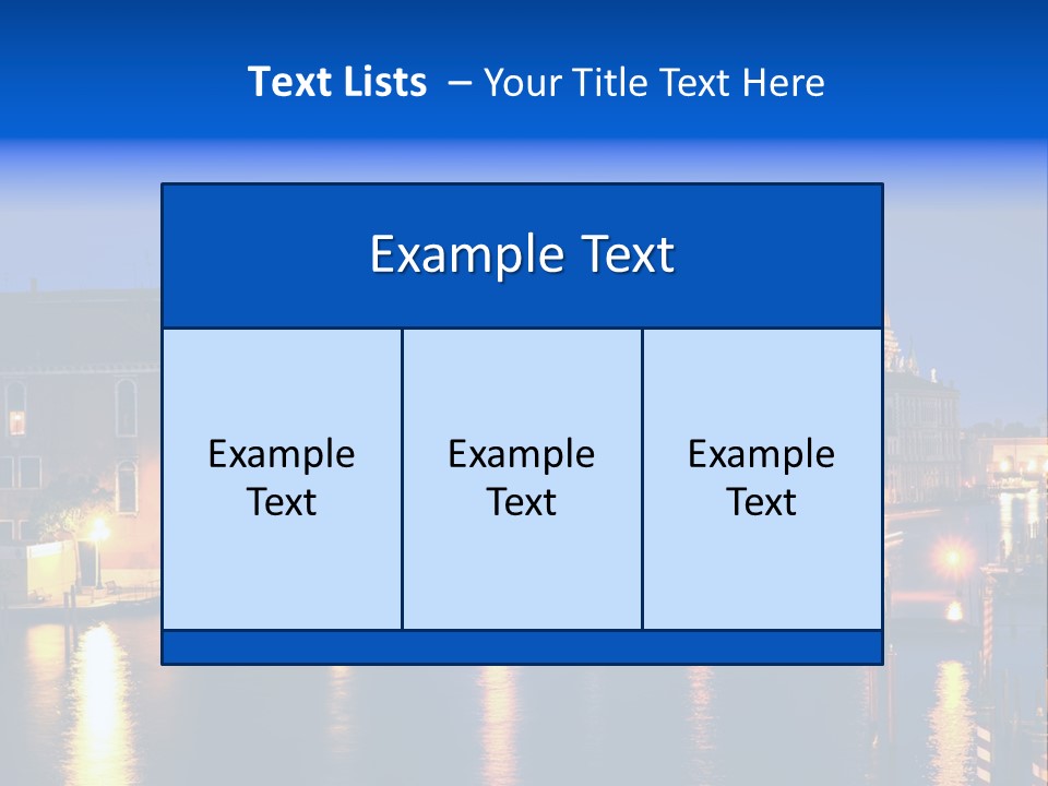 Grand Canal PowerPoint Template
