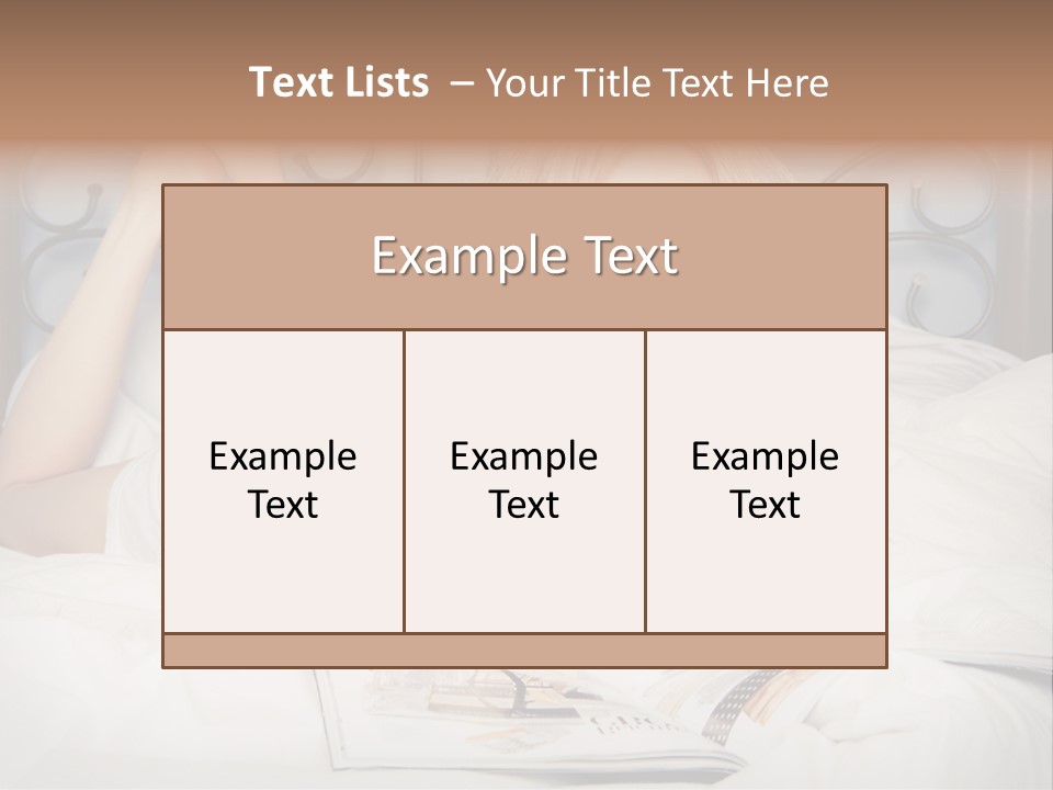 Woman Reading Magazine PowerPoint Template