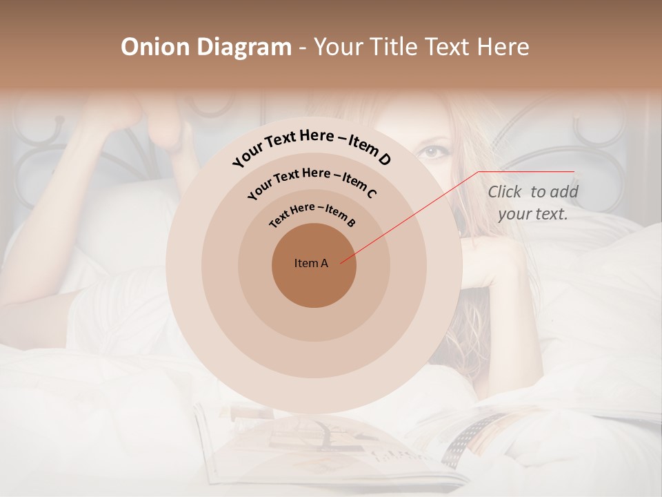 Woman Reading Magazine PowerPoint Template