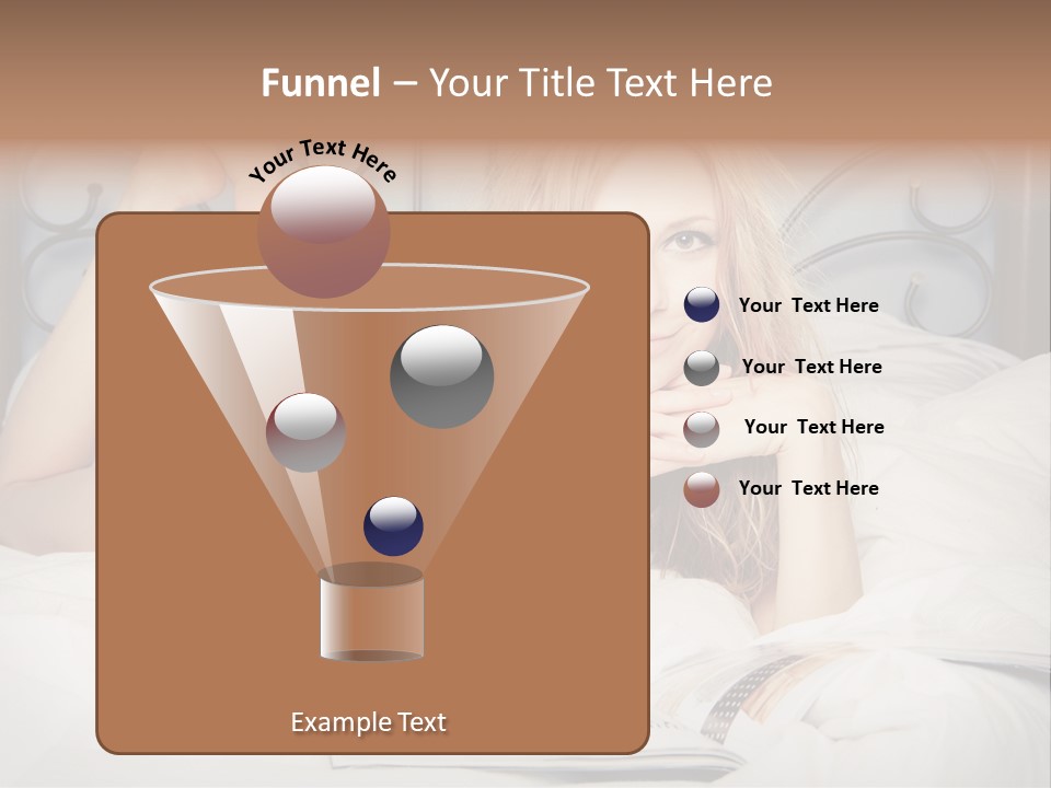 Woman Reading Magazine PowerPoint Template