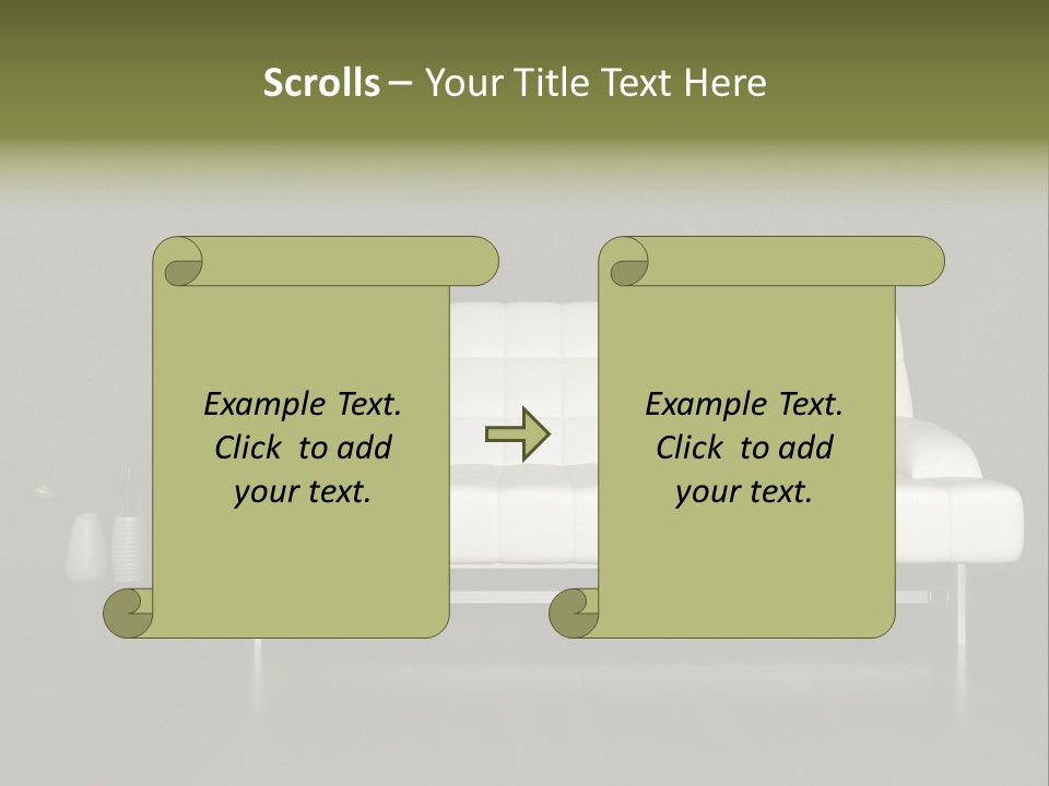 White And Brown Wall PowerPoint Template