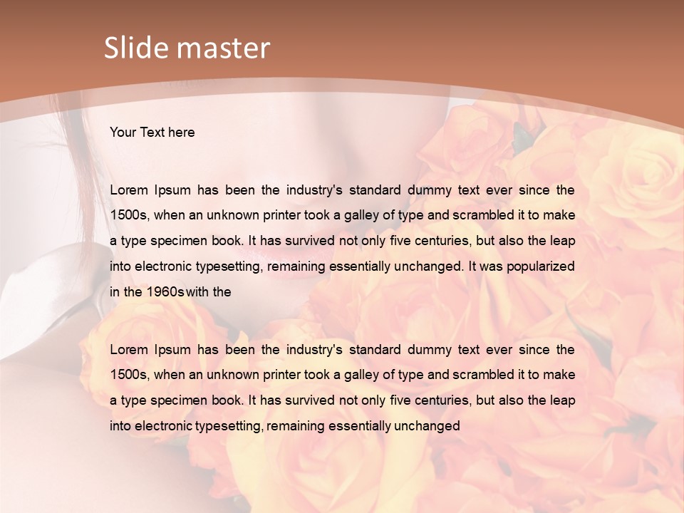 Holiday Female Present PowerPoint Template