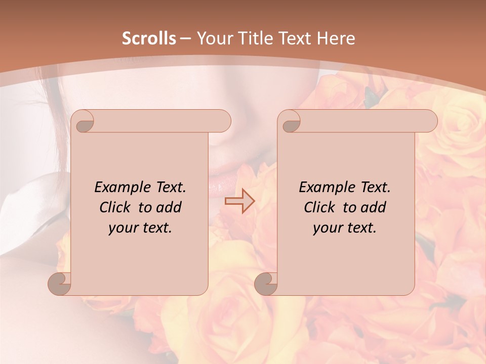 Holiday Female Present PowerPoint Template