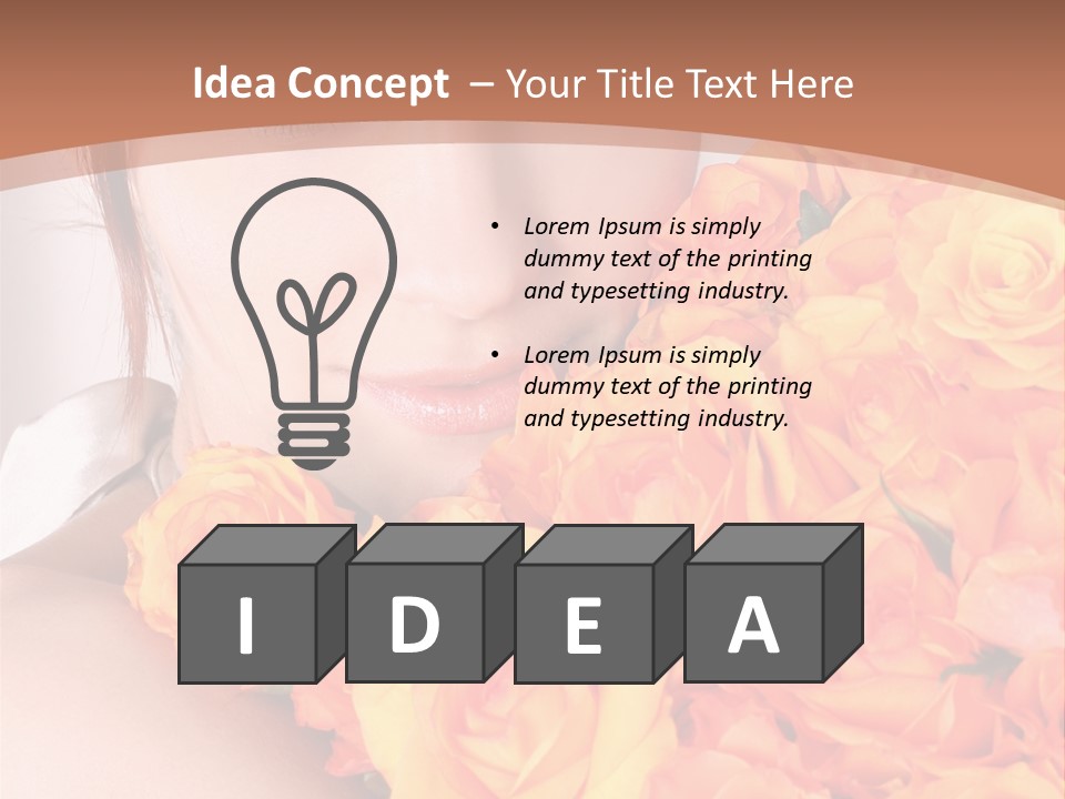 Holiday Female Present PowerPoint Template