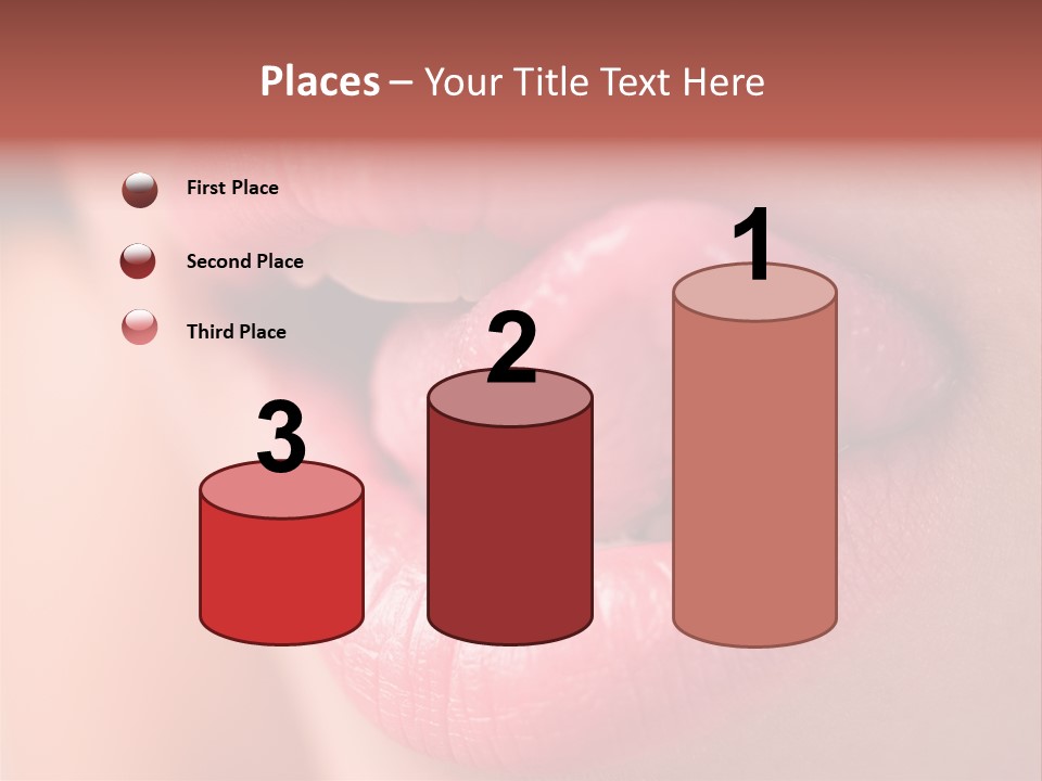 Licking Lips PowerPoint Template