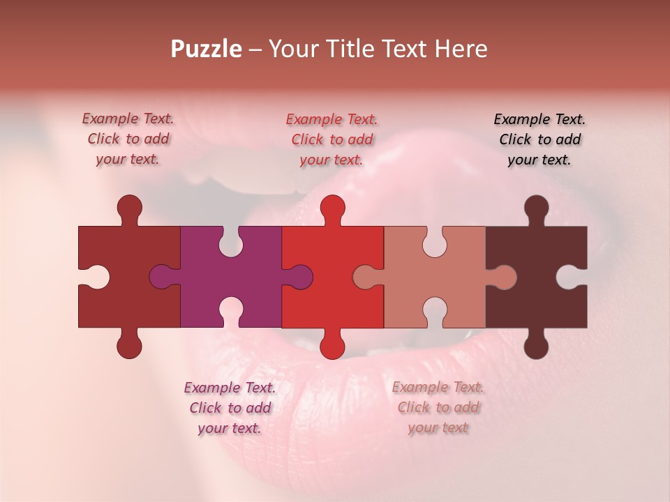 Licking Lips PowerPoint Template