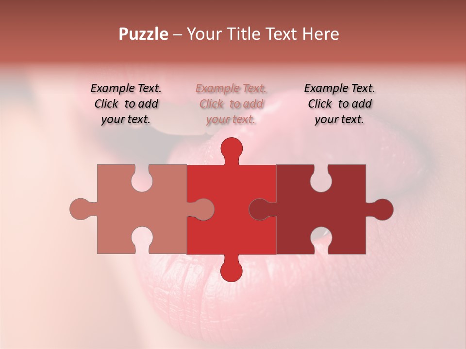 Licking Lips PowerPoint Template