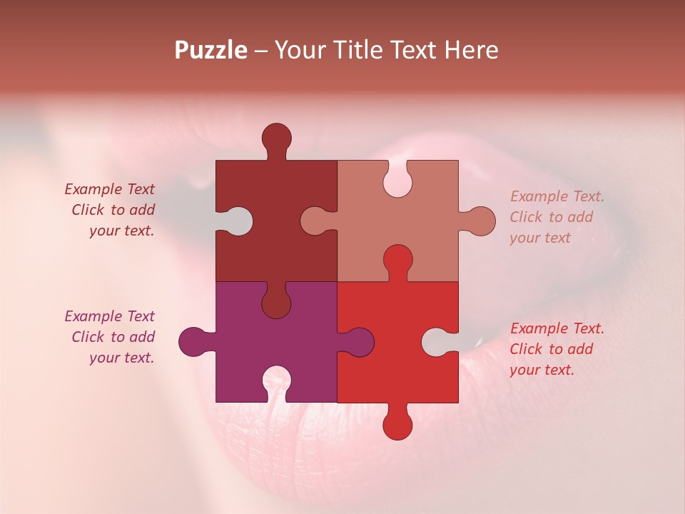 Licking Lips PowerPoint Template