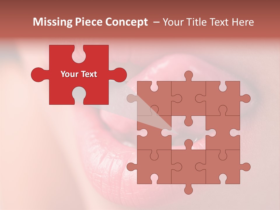 Licking Lips PowerPoint Template