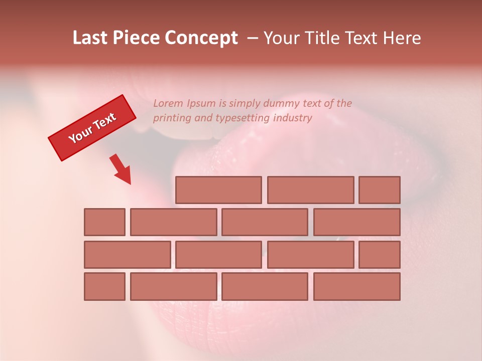 Licking Lips PowerPoint Template
