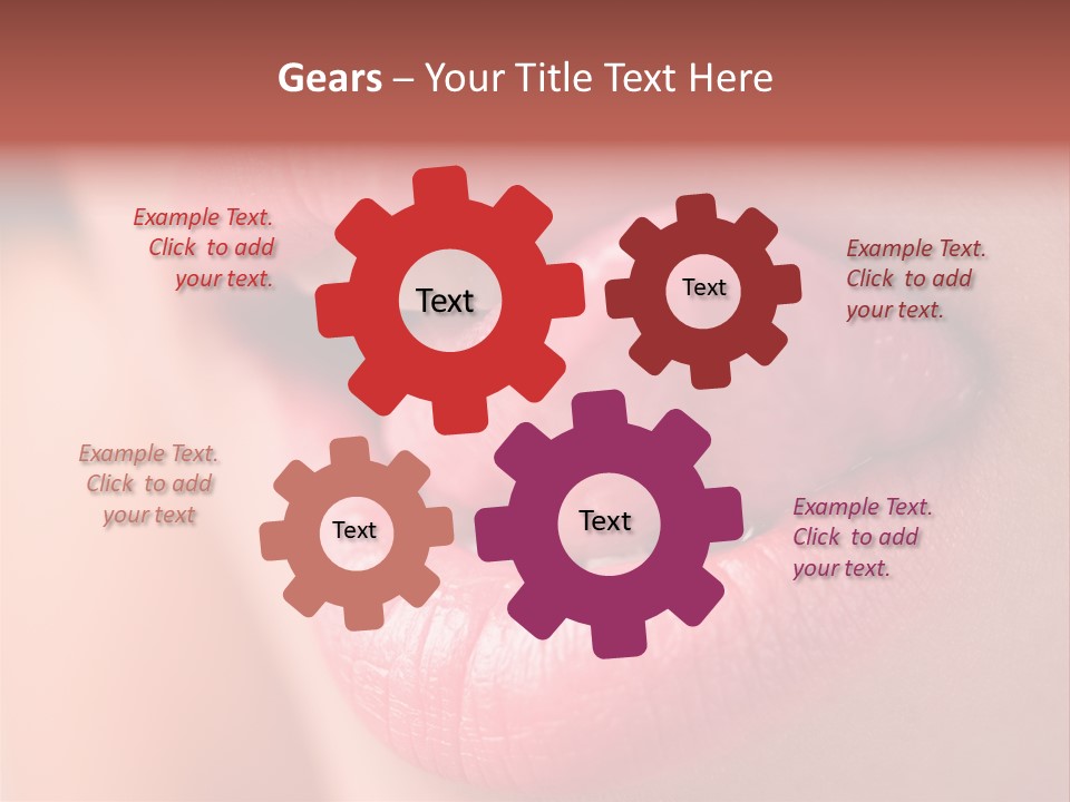 Licking Lips PowerPoint Template