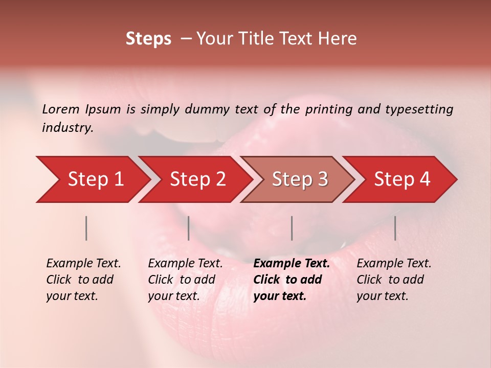 Licking Lips PowerPoint Template