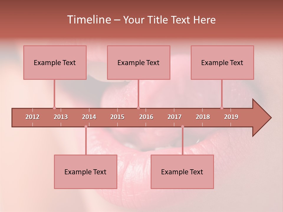 Licking Lips PowerPoint Template