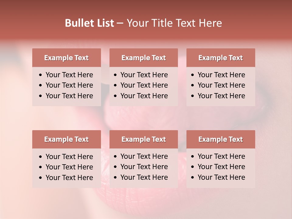 Licking Lips PowerPoint Template