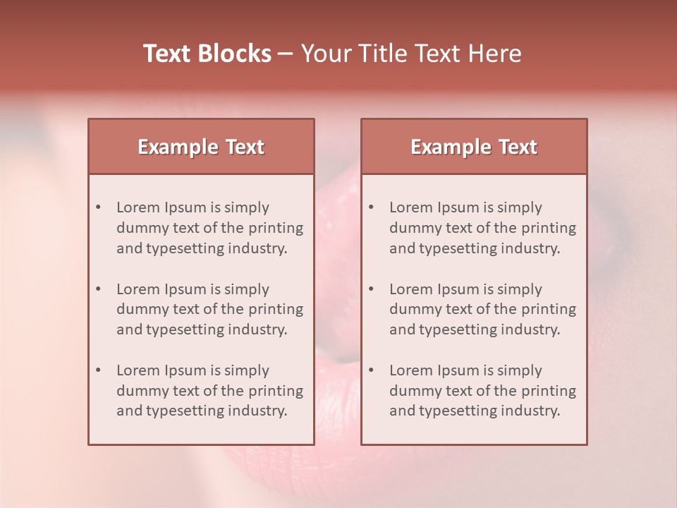 Licking Lips PowerPoint Template