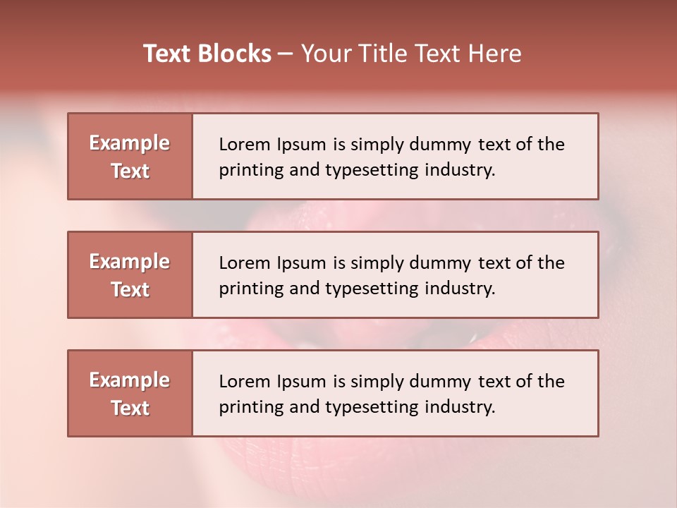 Licking Lips PowerPoint Template