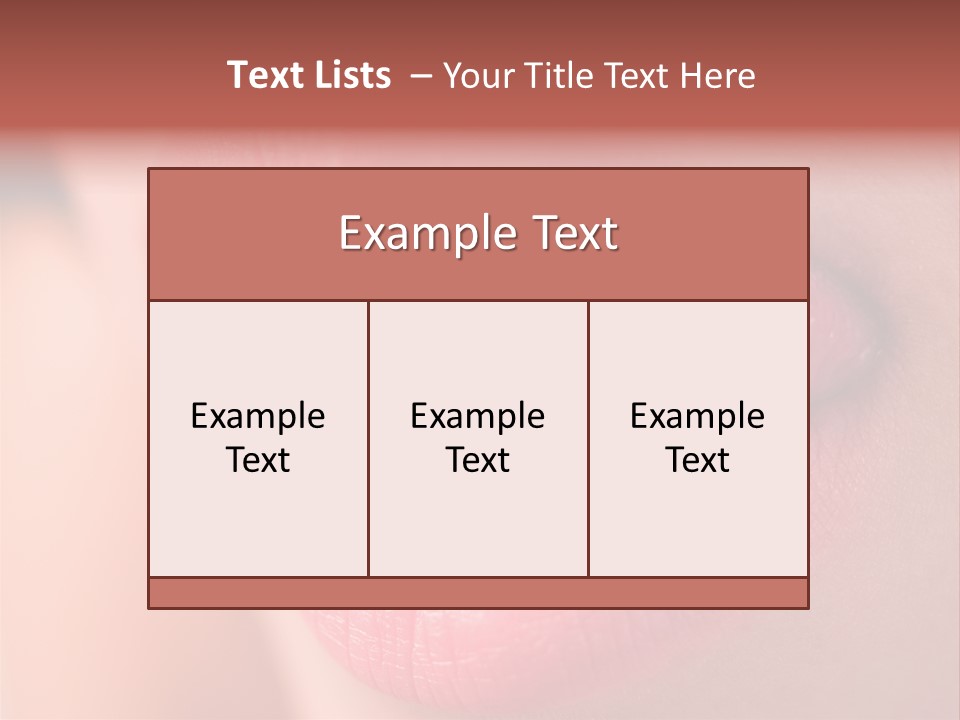 Licking Lips PowerPoint Template