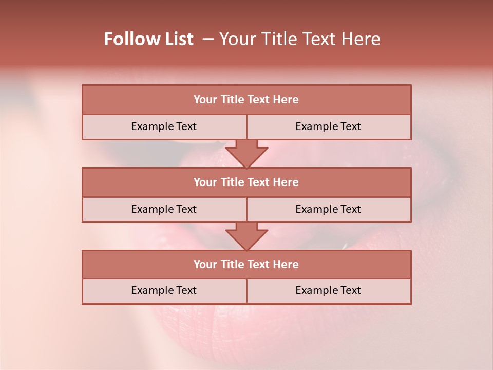 Licking Lips PowerPoint Template