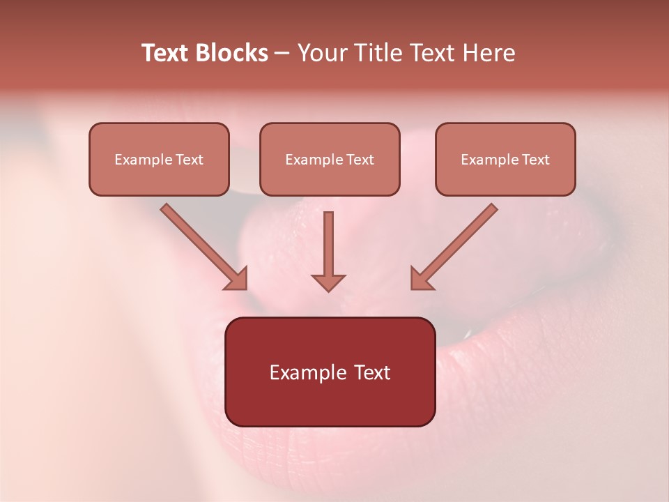 Licking Lips PowerPoint Template
