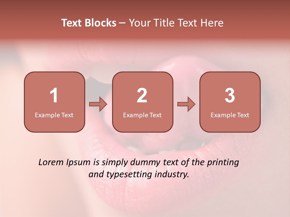 Licking Lips PowerPoint Template
