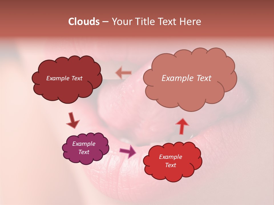 Licking Lips PowerPoint Template