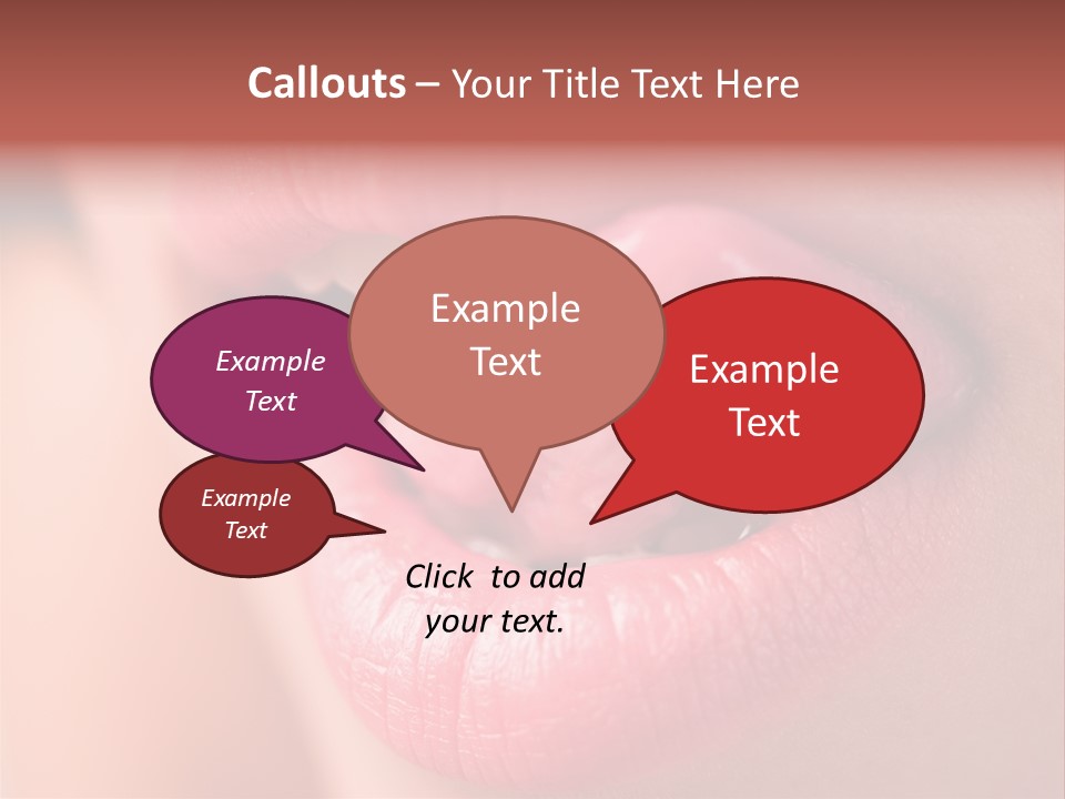 Licking Lips PowerPoint Template