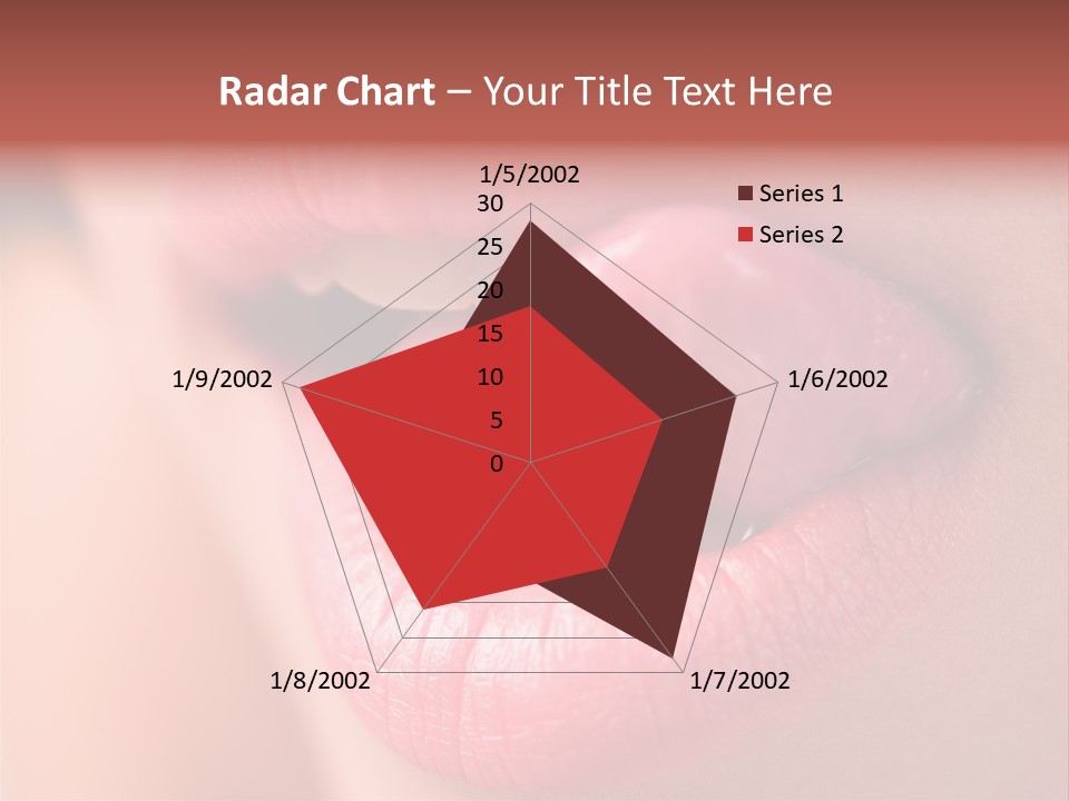 Licking Lips PowerPoint Template