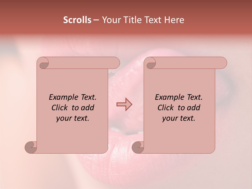 Licking Lips PowerPoint Template