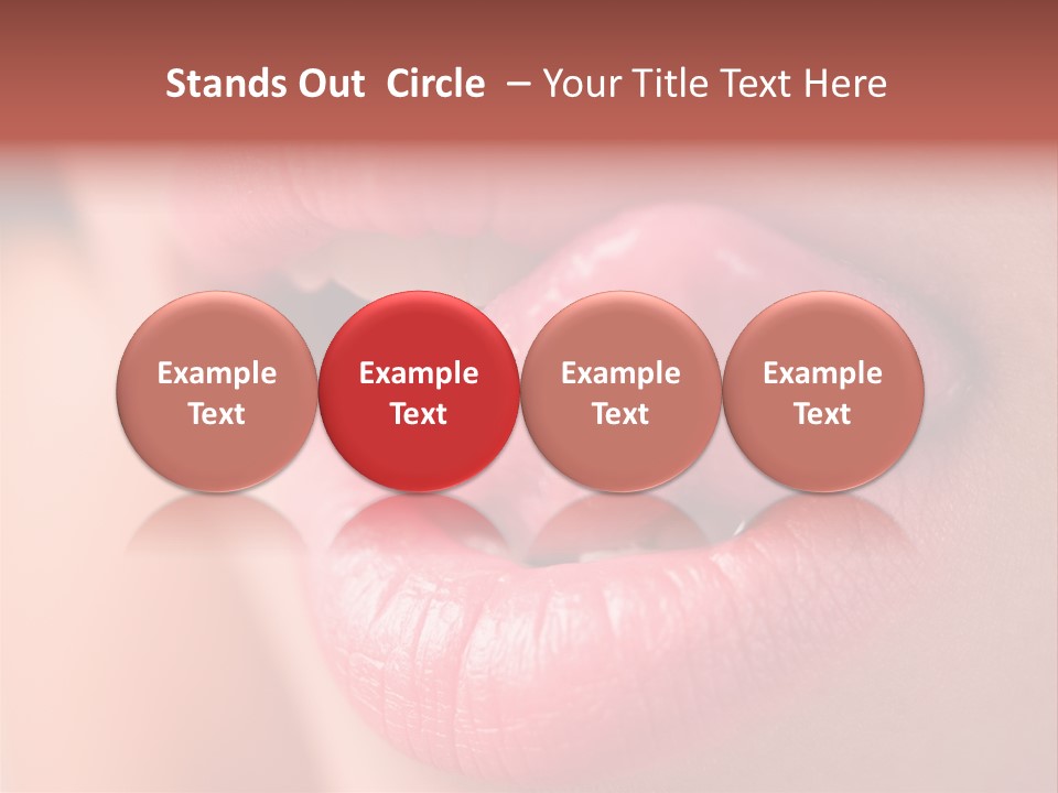 Licking Lips PowerPoint Template