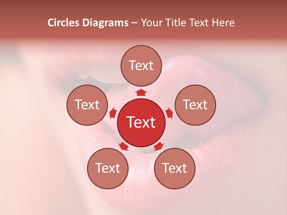 Licking Lips PowerPoint Template