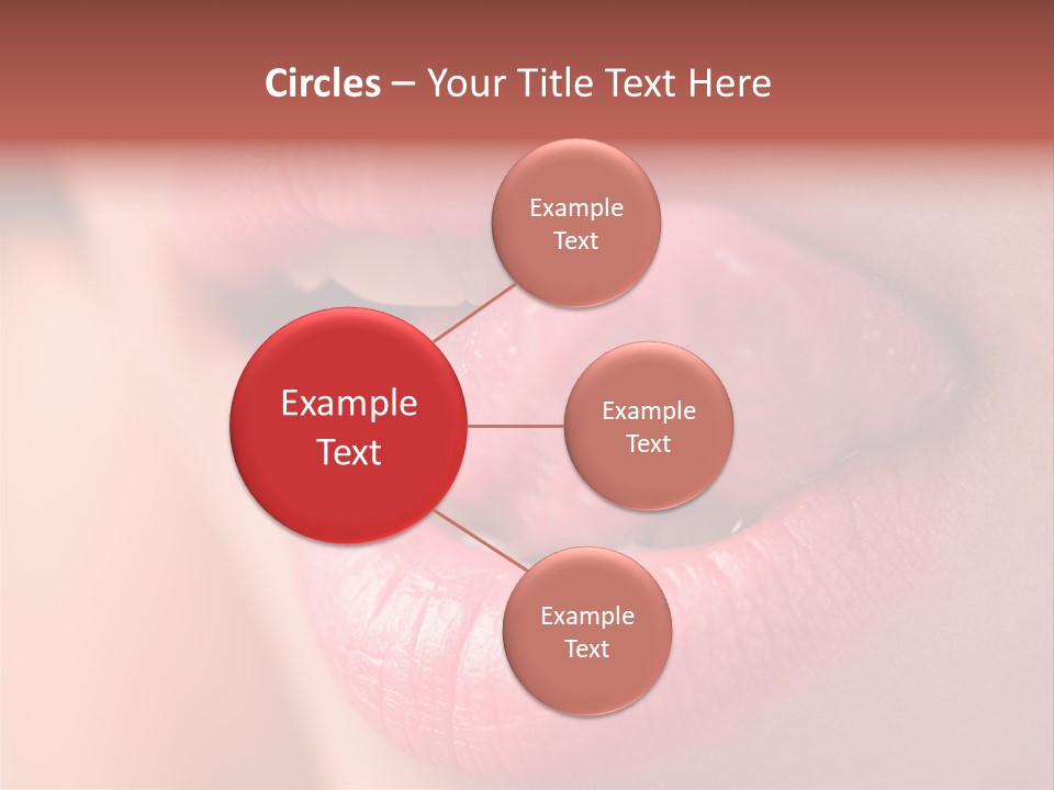 Licking Lips PowerPoint Template