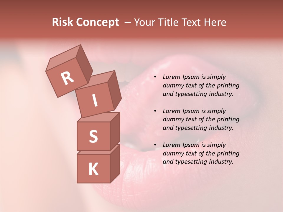 Licking Lips PowerPoint Template