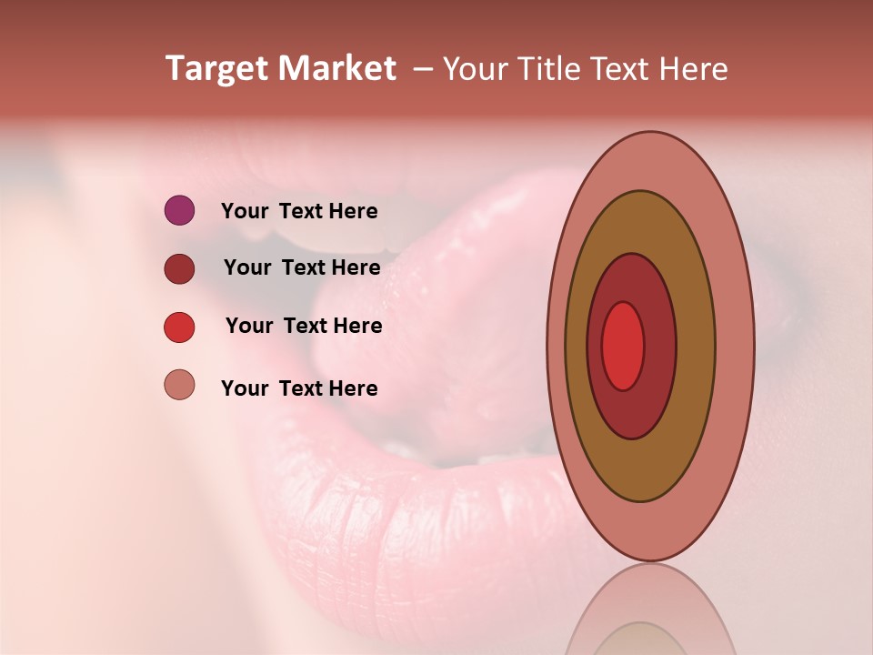 Licking Lips PowerPoint Template