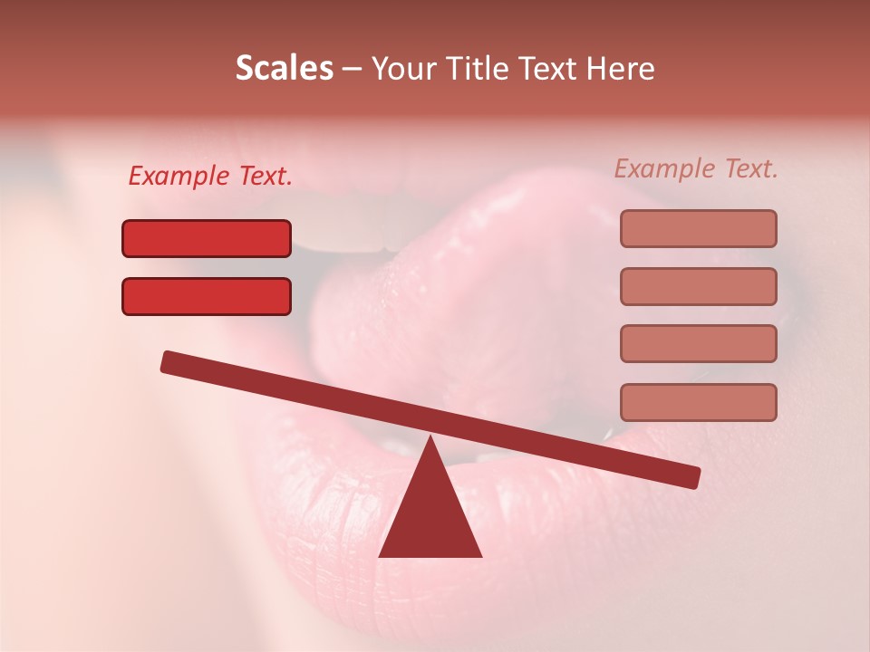 Licking Lips PowerPoint Template