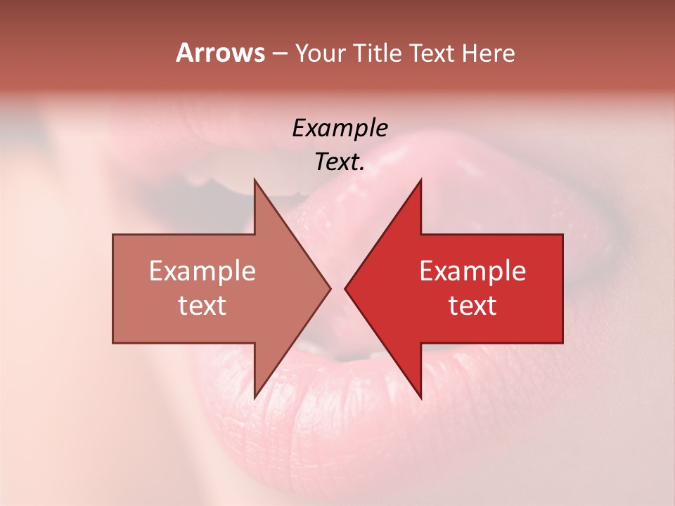 Licking Lips PowerPoint Template