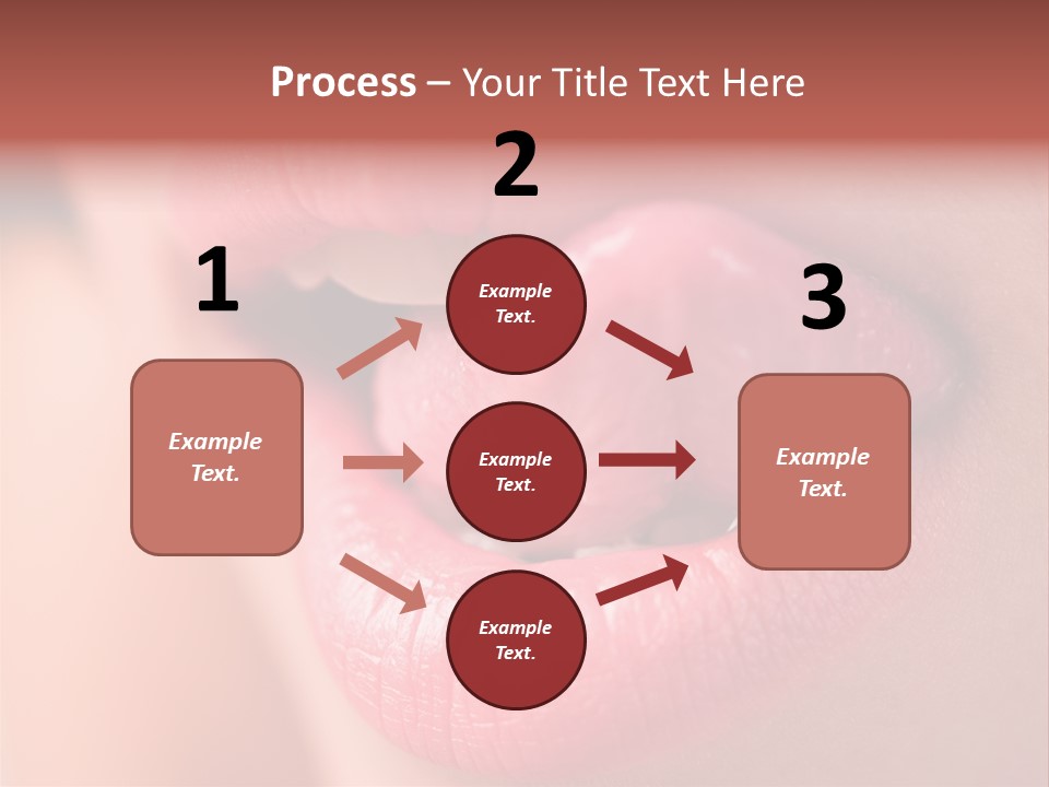 Licking Lips PowerPoint Template