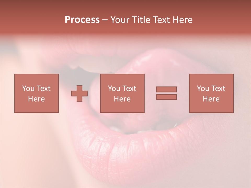 Licking Lips PowerPoint Template